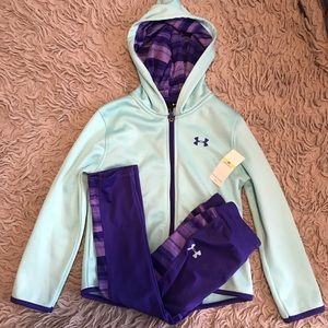 Under Armour Toddlers pants and hoodie set-Size 4T